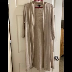 Oatmeal Alfani 3/4 Sleeve Duster